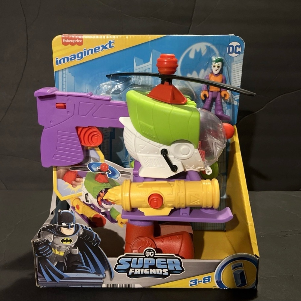 Fisher-Price Imaginext DC Super Friends Helicopter with Joker Figure